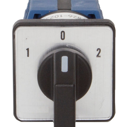 TGLW26-1021025, 1 Pole Rotary Switch BLACK, 25 Amp 400VAC, Plastic, Direct Type, IEC60947-5-1