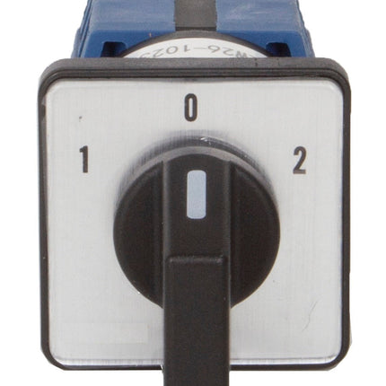TGLW26-1022040, 2 Pole Rotary Switch BLACK, 40 Amp 400VAC, Plastic, Direct Type, IEC60947-5-1