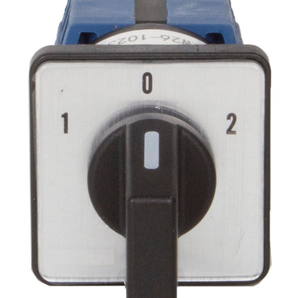 TGLW26-1022025, 2 Pole Rotary Switch BLACK, 25 Amp 400VAC, Plastic, Direct Type, IEC60947-5-1