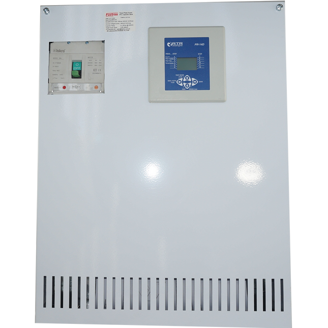 Smart ONE 100kvar 400VAC L-L, 100kVar Smart Capacitor Bank for Plug and Play Reactive Power Correction, IP21