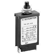 4410.0215 T12-221S-2, 1 Pole Thermal Circuit Breaker for Electrical Appliance, 240VAC/28VDC, 2 Amp, 1kA, Threaded neck type, Manual ON/OFF Type, Quick Connect Terminals, w/ Auxiliary Contact-Circuit Breaker-Schurter-Fastron Electronics Store