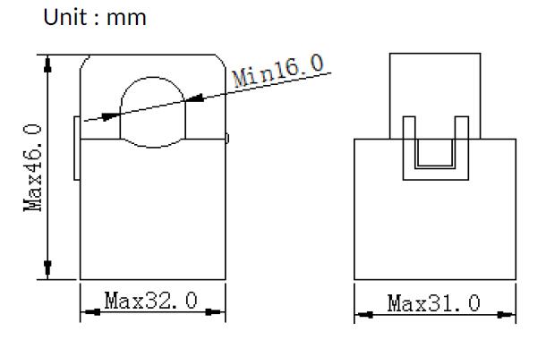 SCT-F16-100-5A, 100/5Amp Measurement, Class 1 Split Core CT's