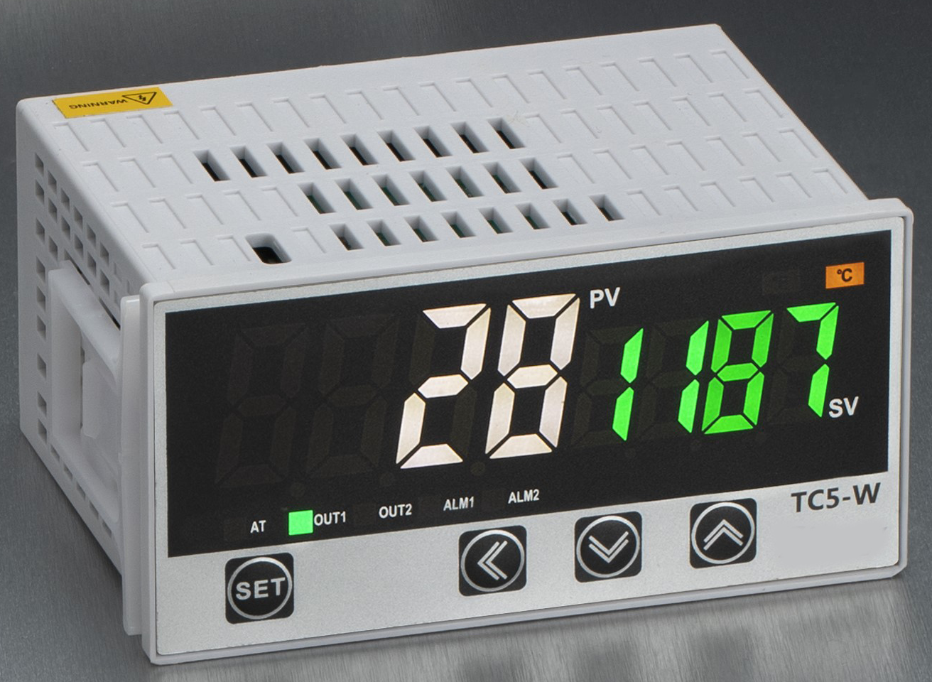 TC5-W-W-2-T/R-2 PID Controller, 100-240VAC with 2 3 Amp Relay Alarms, K,E,J Thermocouple, Pt100 or Cu20, Optional Linear Current/Voltage, 96x48mm,Relay + 12VDC Output