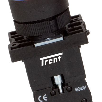 TRIB-22D-B-24, 22mm LED Pushbutton & Indicator BLUE 24AC/DC, Plastic, IEC60947-5-1