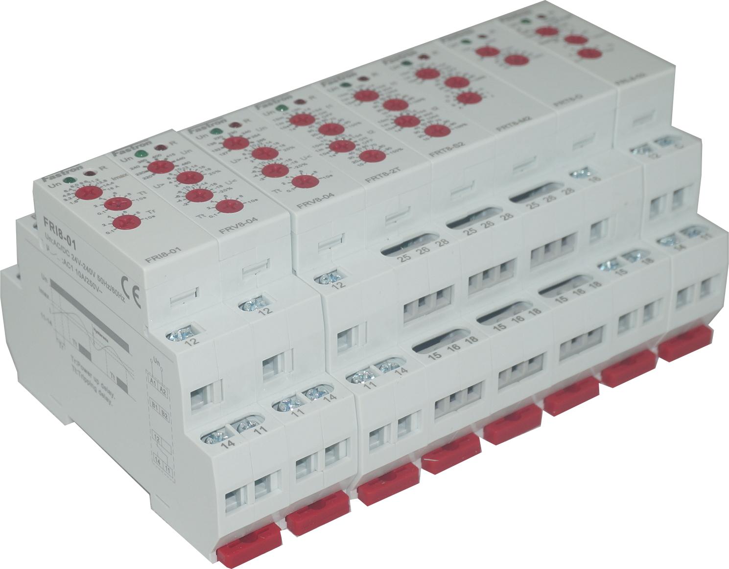 FRI 8-03/16, Under/Over Current Monitoring Relay AC 1.6 - 16 A, Adjustable delay 0.5 - 10 s, Universal 24-240VAC 24VDC Aux Supply-Monitoring Relay-Fastron Electronics-Fastron Electronics Store