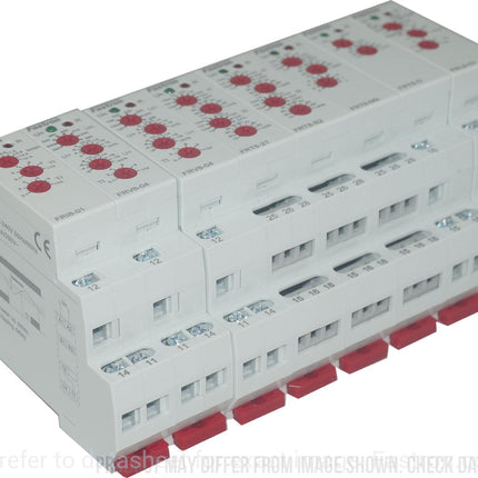 FRV 8-04/265, 127 to 265VAC L-N Voltage Monitoring Relay, 3 Phase 4 Wire Over/Under Voltage Detection, 1 x CO SPDT 8 Amp Contact, Adjustable Timer Delay, Adjustable Upper and Lower Voltage Limits-Monitoring Relay-Iskra Doo-Fastron Electronics Store