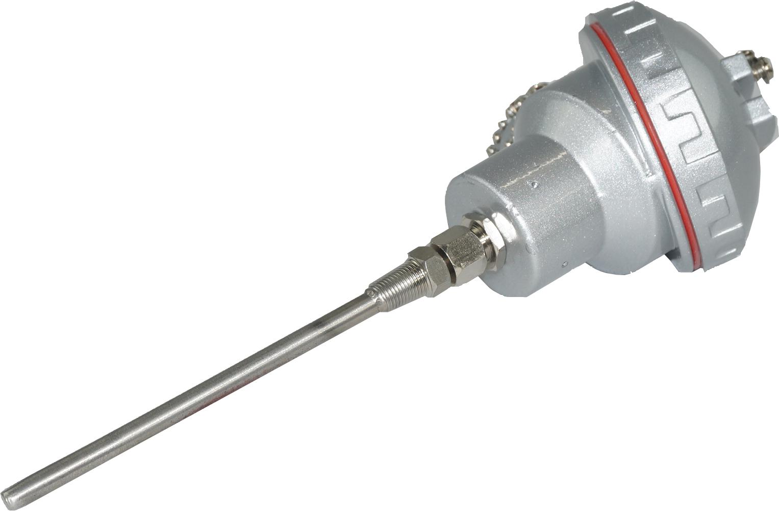 FTCK-D-6-600-XX-KNE, Duplex Type K Thermocouple MIMS Class A, 100 x 6mm Probe w/ Large Terminal Head, -20 to 1000 Deg C, CE ANSI ROHS Approved-Temperature Sensor-Fastron Electronics-Fastron Electronics Store
