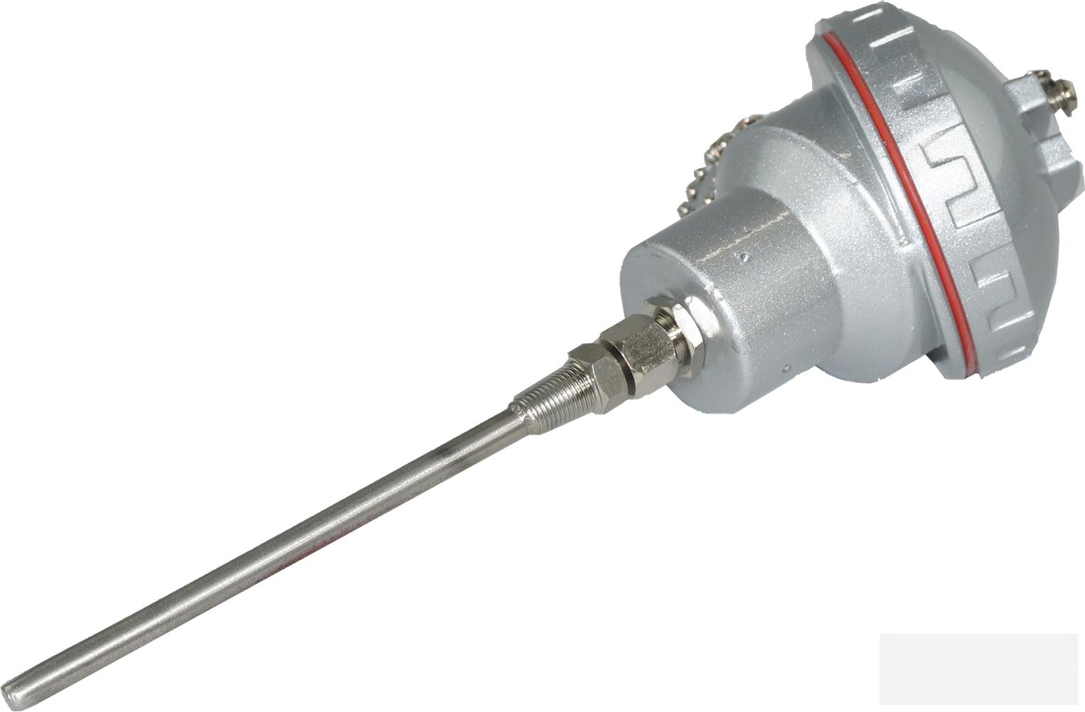 FTCK-D-6-600-XX-KSE, Duplex Type K Thermocouple MIMS Class A, 100 x 6mm Probe w/ Small Terminal Head, -20 to 1000 Deg C, CE ANSI ROHS Approved-Temperature Sensor-Fastron Electronics-Fastron Electronics Store