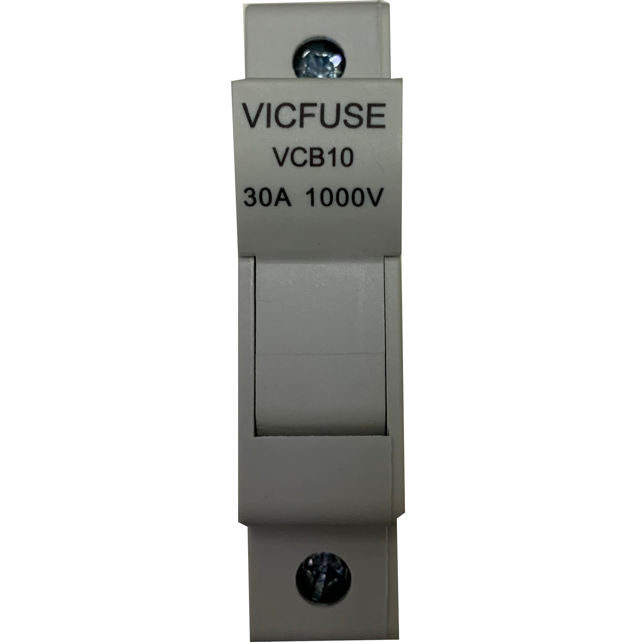 VCB10-30 1P, DIN Rail Mount Fuse Holder Single Pole for 10.3 x 38mm, 1000VDC Solar gPV Fuse