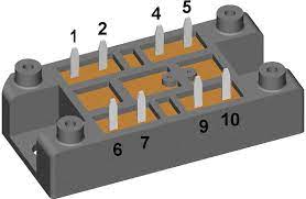 VW2x60-16io1, Dual AC Switch Module, 2 x 60 Amp, 1600V, Press Fit