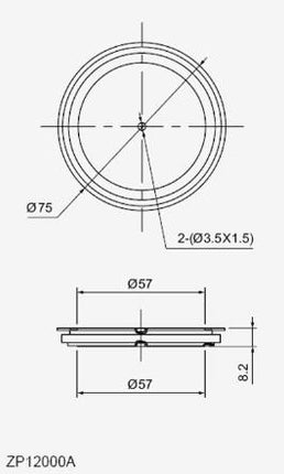 ZP1200A400, Welding Diode 12000 Amp, 400V 74/8 57mm Pole face Replaces BS879D1202 or 1100A200V-Diode PUK-Fastron Electronics-Fastron Electronics Store