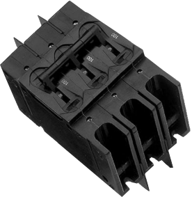 229-3-1-65-5-9-90, Air Pax Circuit Breaker for Hydraulics, Supplementary Protector (UL 1077), 3 Pole, Series, 5/60Hz long delay with high pulse, 277/480VAC,100 Amp, 1/4 "-20 Stud (50 Amps Max),90 Amp Switch Rating