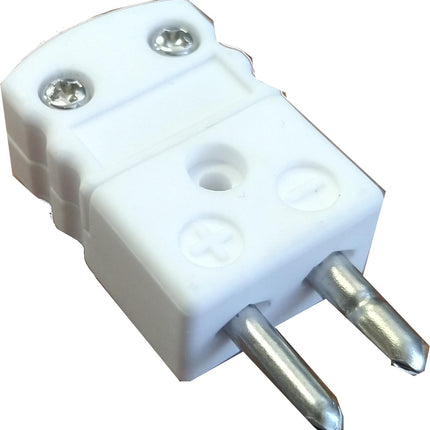 Ceramic Temperature Sensor Plug Round, Male Screw Fitting for use with Thermocouple 650 Deg C Max-Temperature Sensor Accessories-Fastron Electronics-Fastron Electronics Store