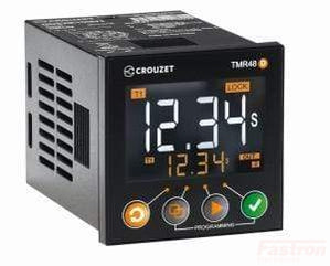 MDE1R0524U, Syr-Line Multirange Timer TMR48D, 8 Pin, Single Pole 5A CO (SPDT) Delay 0.05s - 9999h, 24VAC/DC, 48x48mm, Lock Function, Up or Down Timing