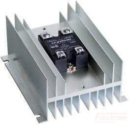 HS072 + HD4875G, Solid State Relay, with Panel Mount Heatsink, 3-32VDC Control Input, LED Status Indicator, 24-280VAC Output, 68 Amps @ 40 Deg C