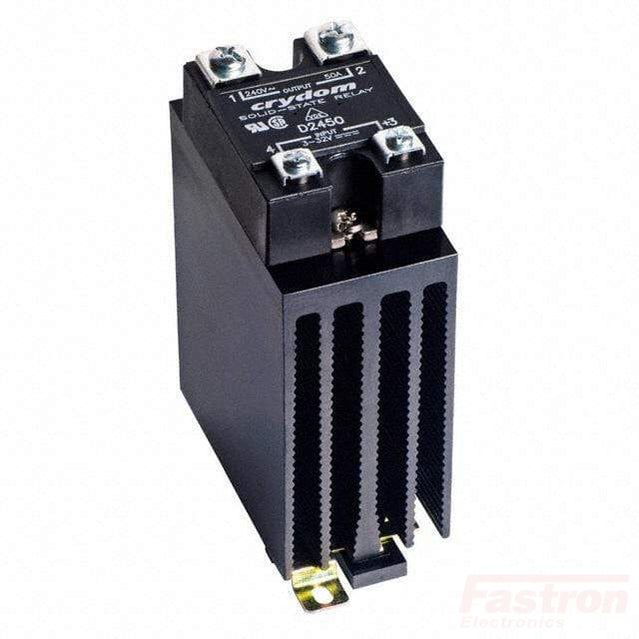 HS151DR-MCBC2450CF, Single Phase Burst Controller with Heatsink, 10 Cycles, 0-10VDC Input, 90-280VAC, 40 Amps