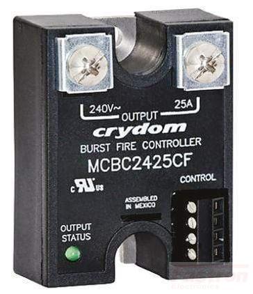 Crydom - Sensata Solid State Relay Single Phase Burst Power Controller AC Load MCBC4850DL, Solid Sate Relay based Burst Fire Controller, 480VAC, 50 Amp, 4-20mA Input, 20 Cycles FE-MCBC4850DL