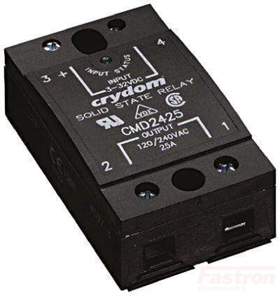 CMD2450, Solid State Relay, Single Phase 3-32VDC Control, 50A, 24-280VAC Load, DIN Rail Mount