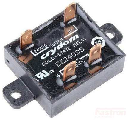 EZ240D18R, Solid State Relay, 4-15VDC control, 18A, 24-280VAC Load, Random Crossing, Faston