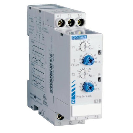 84871034, Current Monitoring Relay with Hysteresis and T2 time Single Phase 0.1 - 10 Amp EIH Series, 100-240VAC/24VDC Supply, Obsolete, Replaced by 84871130