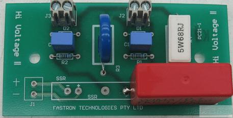 Fastron Electronics Gate Firing Card PC21-CXE480D5, SCR Gate Firing Card. Intended for Solid State Contactors using SCR's 15-32VDC Control FE-PC21-CXE480D5