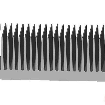 H43/200FR (8239/200M), Heat Sink Flat, W:215mm x D:77mm x L:200mm