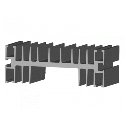 H5/FEET, Feet for easy panel mounting of H5 heatsink
