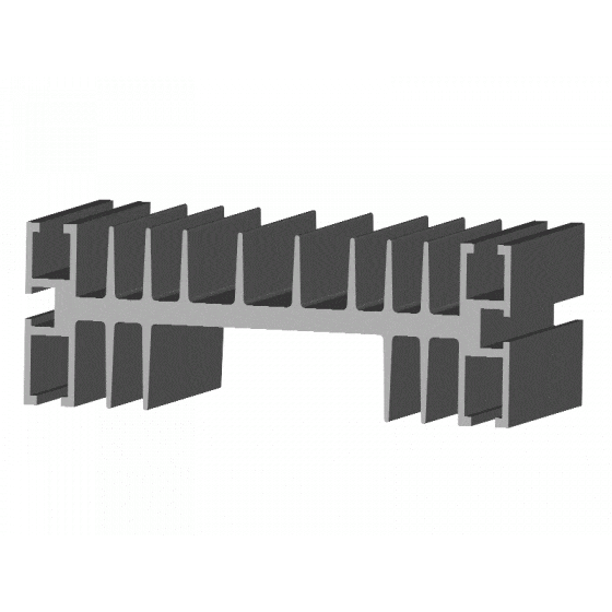 H5/FEET, Feet for easy panel mounting of H5 heatsink