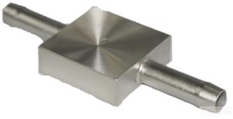 Fastron Electronics Water Cooler FWLS Water Cooler Block, Standard Water Cooler,  18mm x 50.8mm Square, 45mm x 12.7mm Tube, 12mm x 13.7mm Nipples FE-FWLS Water Cooler Block