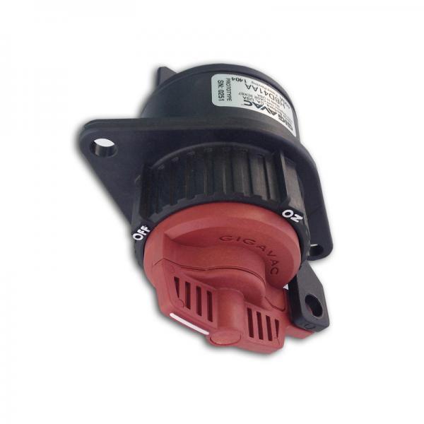HBD41AA, Hermetic Battery Switch with Red Handle, SPST 1 x 400 Amp 1000VDC, Flange Mount 70mm Wide, M10 Terminations, OHSA-DC Disconnect Switch-Gigavac-Fastron Electronics Store