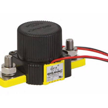 GX14BAB, Contactor SPST-NO, 350+ AMP, 12-800VDC, 12VDC Coil, 38cm Flying leads, SPST-NO Auxiliary Contact, IP67, IP69K