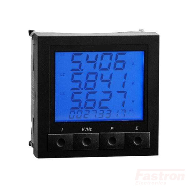 M850-LDD, DC kWh Meter 96x96mm, 800VDC, 75mV Shunt Connected, RS485, Lockable,100-240VAC or 100-420VDC