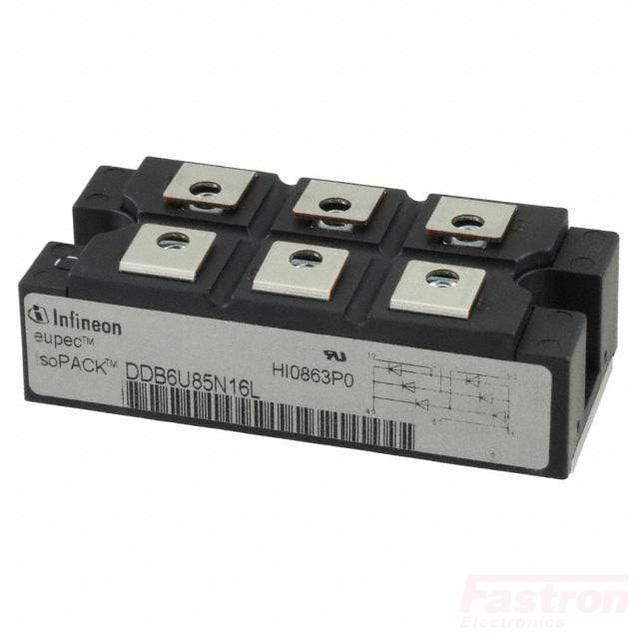 DDB6U145N16L, 3 Phase Diode Rectifier Bridge, 145 Amp, 1600V, 42 x 94mm Package