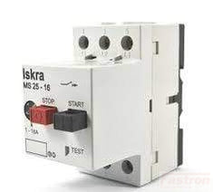 Iskra Doo Motor Protection Switch MS-25-6.3, Motor Protection Switch, 3 Phase, 690VAC, 4 - 6.3 Amp Setting Range FE-MS-25-6.3