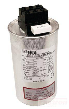 Iskra Doo Power Factor Correction Capacitor KNK5065 2.5 KVAR 525V 50HZ, Power Factor Correction Capacitor, 3 Phase, 60 x 145mm Dry Type FE-KNK5065 2.5 KVAR 525V 50HZ