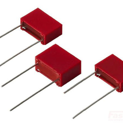 LeClanche Snubber Capacitor KPS120-010G K Snubber Capacitor 18 x 27.5 x 31.5mm 1200VDC, 100nF, PCB Mount FE-KPS120-010G K
