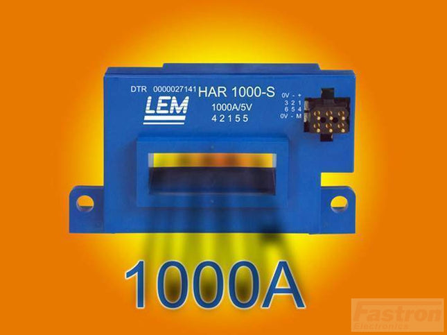 HAR 1000-S O/L Current Transducer, 1000 Amp, +/-15V Supply, 54 x 18mm Square Aperture, +/-5V Output