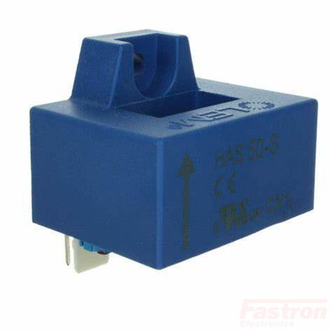 HAS 50-P O/L Hall Effect Current Sensor, PCB Mount, 50 Amp, +/-15V Supply, +/-4V Output, PCB Mount 10.4 x 20.4mm sqr