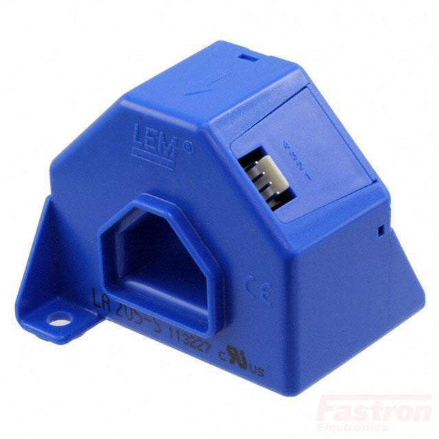LA 205-S, C/L Hall Effect Current Sensor, 200 Amp, 100mA Output, 23 x 18mm Aperture, +/-12..18V Supply, Panel Mount, X = 0.8%