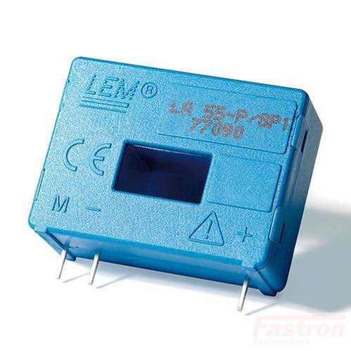 LA 55-P/SP1, C/L Hall Effect Current Sensor, 55 Amp, 25mA Output, PCB Mount, 12.7 x 7mm Aperture