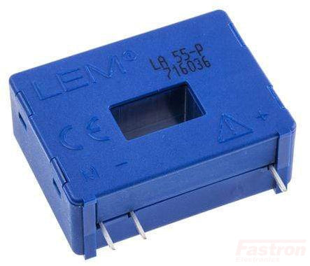 LA 55-P/SP50 C/L Hall Effect Current Sensor, 50 Amp, PCB Mount, 12.7 x 7mm Aperture, +/-12..15V Supply, X = 0.65%