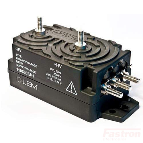 DVL 2000/SP1 Digital Voltage Transducer, Vpn = 2000V, 50mA output, +/-15...24VDC powered, 8.5kV Isolation, SMS6GE6 Burndy connector output, DTR0000333181