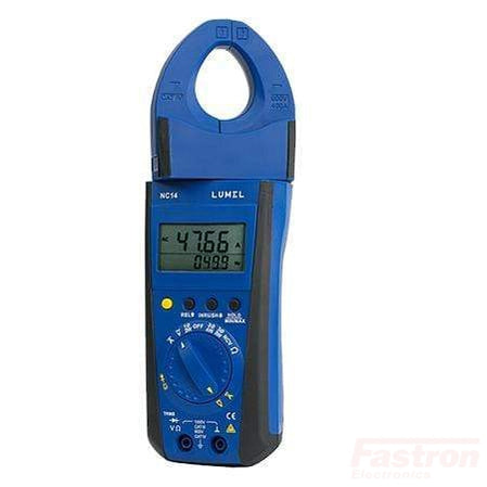 Lumel Portable Meter NC14-200EX, 1000Amp AC/DC Clamp-On Power Meter with Rotating Jaw FE-NC14-200EX