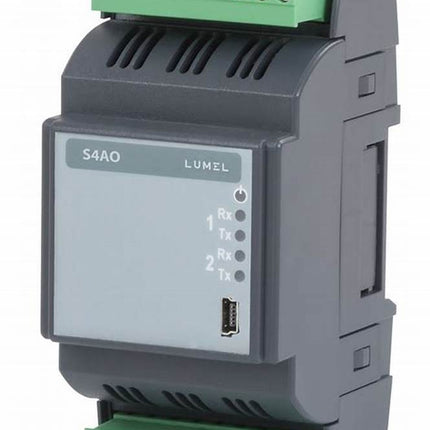 S4AO-1200E0, Module of 4 analog outputs, RS485 Modbus, 24VDC