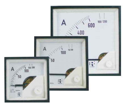 eq/50/5A, Moving Iron Ammeter, 50/5A,  × mm, Class 1.5-Moving Coil Meter-Rishabh Instruments-Fastron Electronics Store