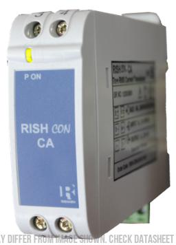 RISH CON-CV-AVG-06-50-I-01-H, AC Voltage Transducer, 50Hz, 230VAC Full Scale, 0-10V Output, 60-300VAC/DC Supply, LED Indicator