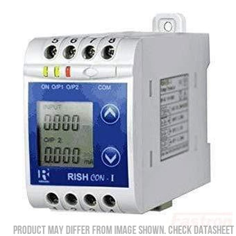 Rishabh Instruments AC Voltage Transducer Rish Con-V-50-O1A1-O200-D-2,  AC Voltage Transducer, Input Programmable True RMS 50Hz 57-500VAC Full Scale, 0-20mA, 60-300VAC Supply, with Display FE-Rish Con-V-50-O1A1-O200-D-2