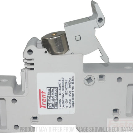 NBR-FR22GR69V50T + RT18-125L Series 50 Amp 690V Semiconductor I²t gR Fuse & DIn Rail Fuse Holder Cartridge Style-gR Semiconductor Fuse Quick Release-Trent-Fastron Electronics Store