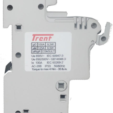 RT18-125L, Quick Release Fuse Holder/Cartridge for 25 to 125 Amp 22 x 58mm Fuse Links-gR Semiconductor Fuse Holder-Trent-Fastron Electronics Store