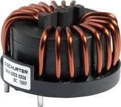 Schurter Choke DLH-22-0001, Schurter Choke 0.45Amp, 5mH, 50mOhm, F(res) = 9Mhz FE-DLH122-0.455000A